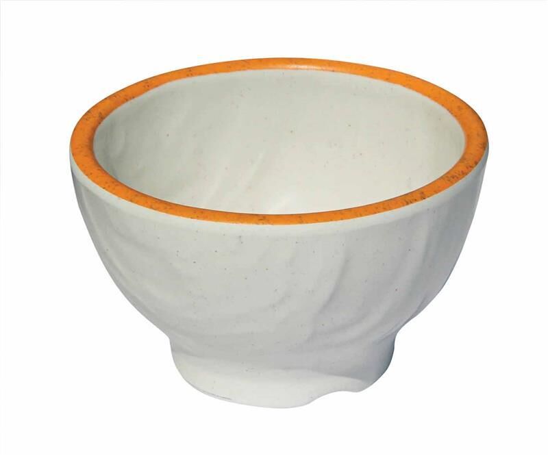 Globy Melamin Yuvarlak Sos Kase Orange 9,3x5,6 cm 6'lı