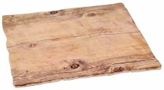 Globy Açık Büfe Ahşap Desenli Sunum Tabak Kare 35x35x1 cm