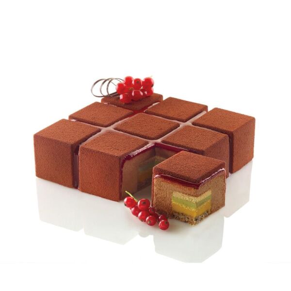 Silikomart Cubik 1400 Silikon Pasta Kalıbı 172×172 mm – 20.343.87.0065
