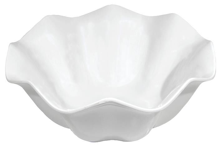 Globy Melamin Manolya Flower Kase – Beyaz 27,8 cm