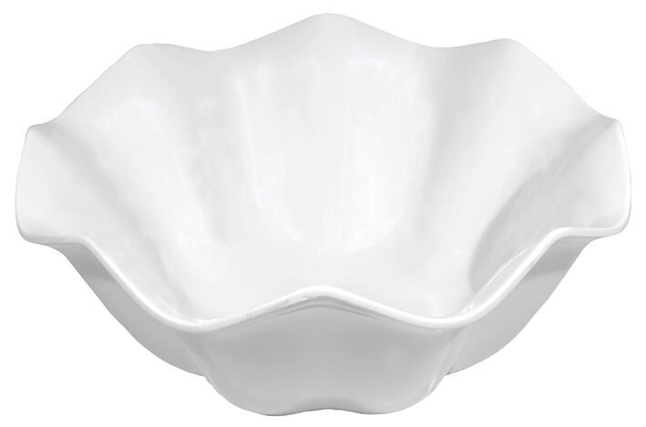 Globy Melamin Manolya Flower Kase – Beyaz 27,8 cm