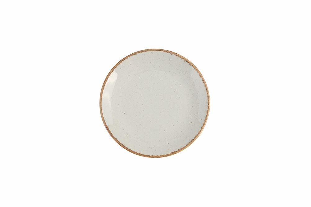 Porland Seasons Gri Düz Tabak 18 cm 12'li