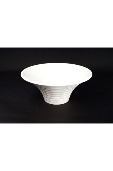 Globy Açık Büfe Melamin Konik Kase Beyaz 28x12 cm