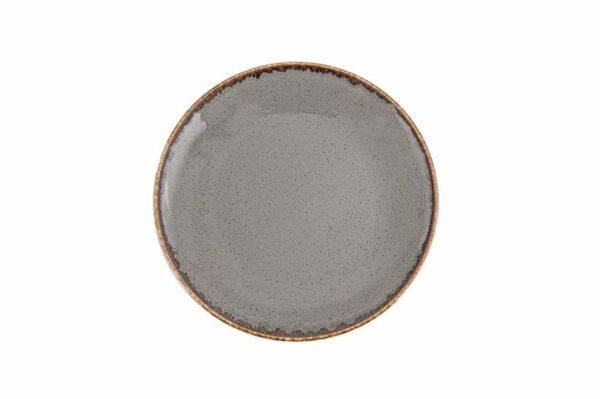 Porland Seasons Alumilite Koyu Gri Düz Tabak 20 cm 6 Adet