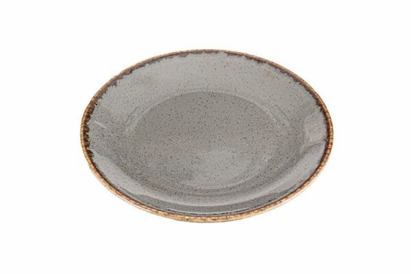 Porland Seasons Alumilite Koyu Gri Düz Tabak 20 cm 6 Adet