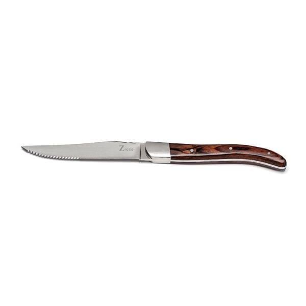 Zicco ST-01 Steak Bıçak - Et Bıçak 22.5 cm, Koyu Renk