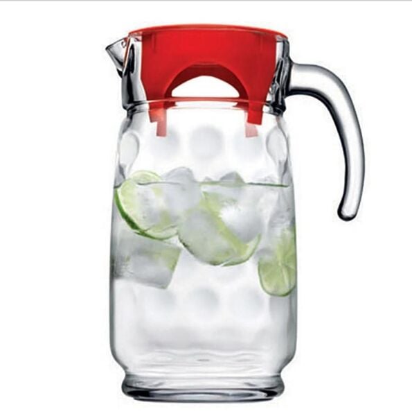 Paşabahçe 43674 Space Kırmızı Kapaklı Sürahi 1650 cc