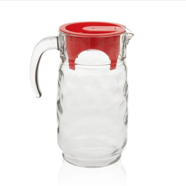 Paşabahçe 43674 Space Kırmızı Kapaklı Sürahi 1650 cc