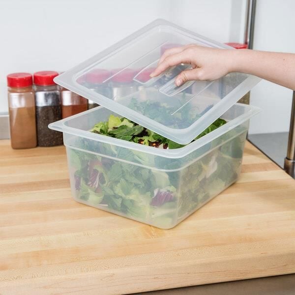 Cambro GN 1/2 Gastronom Kulplu Küvet Kapağı, Polipropilen Küvet Uyumlu - 20PPCH190