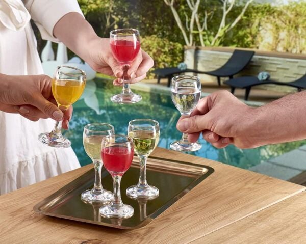 Paşabahçe 44134 Bistro Likör, Kahve Yanı Su Bardağı 6'lı 60 cc