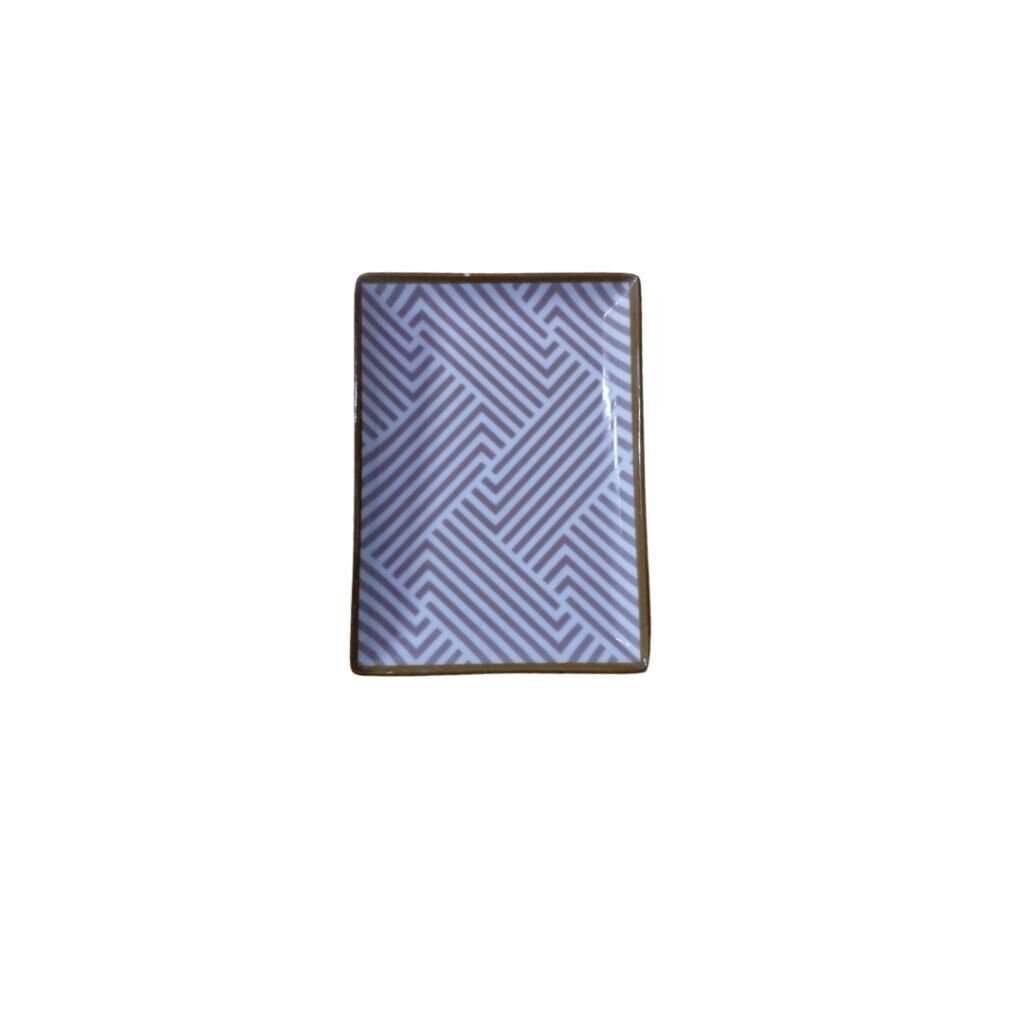 Porland Azelya Meze Tabağı 18x13 cm 6'lı Mor