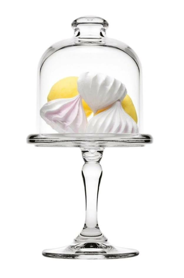 Paşabahçe 96456 Mini Patisserie Ayaklı Kapaklı Fanus