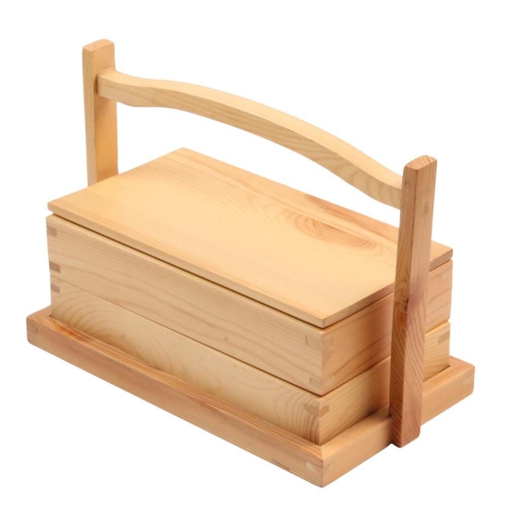 Globy Bamboo Dikdörtgen Saklama Kabı – 28 × 16 × 20,5 cm