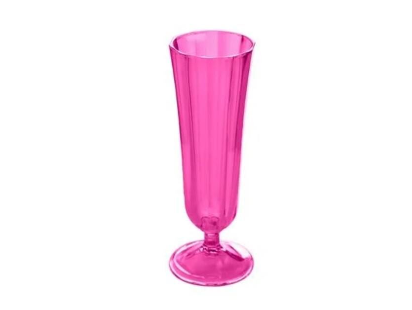Porland Pembe Flüt Şampanya Bardağı 130 cc 6'lı