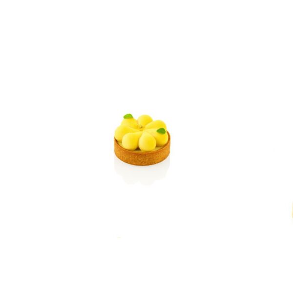 Silikomart Kit Tarte Ring Blossom Çiçek Desen Silikon Kek Kalıbı 7 cm 8'li - 25.396.87.0065