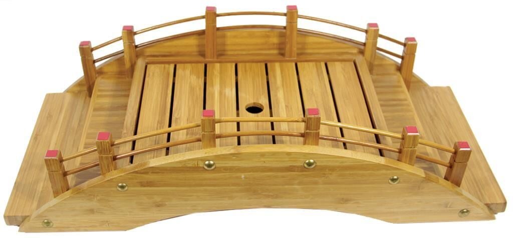 Globy Sushi Tahta Servis Tabak Köprü – 60 × 25 × 13 cm