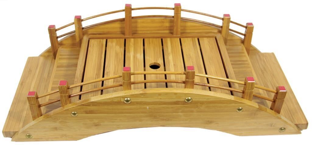 Globy Sushi Tahta Servis Tabak Köprü – 60 × 25 × 13 cm