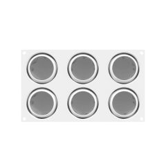Silikomart Splash 110 Silikon Kek Kalıbı 71xH:36.5 mm 6'lı