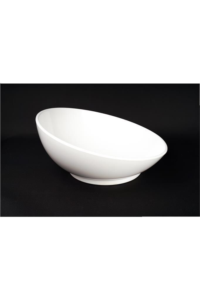 Globy Melamin Açık Büfe Açılı Yuvarlak Kase 31.5*14*6.5 cm;
