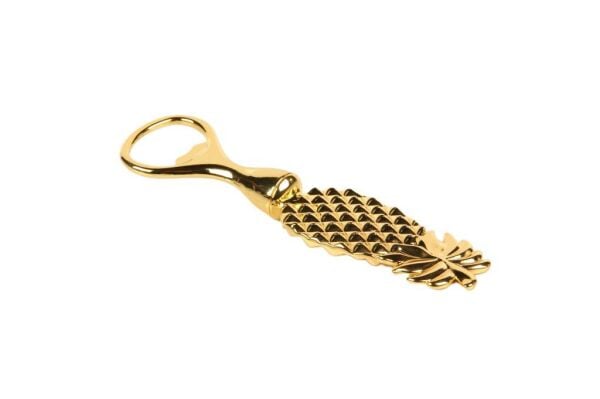 Globy Ananas Desenli Şişe Açacağı Tirbuşon Gold
