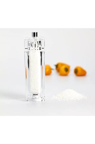 Bisetti Como Akrilik Tuz Değirmeni Şeffaf 14,5 cm