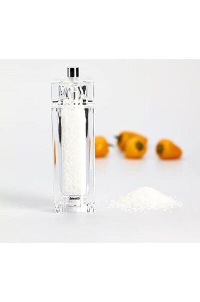 Bisetti Como Akrilik Tuz Değirmeni Şeffaf 14,5 cm