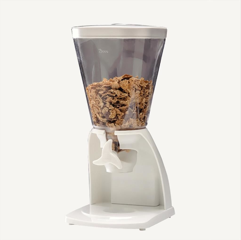 Zicco Cornflakes Dispenseri, Cornflakes Aleti 5.5 Litre, Beyaz