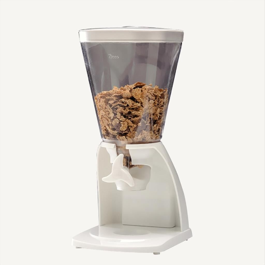 Zicco Cornflakes Dispenseri, Cornflakes Aleti 5.5 Litre, Beyaz