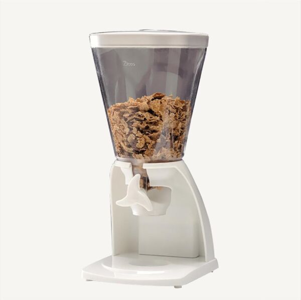 Zicco Cornflakes Dispenseri, Cornflakes Aleti 5.5 Litre, Beyaz