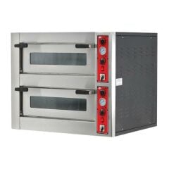 Empero EMP.6.6 30 cm x 6+6 Pizza Kapasiteli Çift Katlı Pizza Fırını, Elektrikli