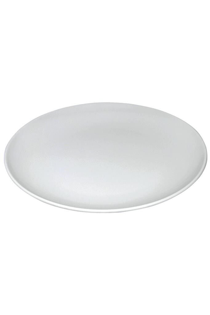 Globy Açık Büfe Melamin Yuvarlak Tabak Beyaz 35 cm