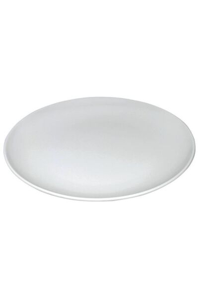 Globy Açık Büfe Melamin Yuvarlak Tabak Beyaz 35 cm