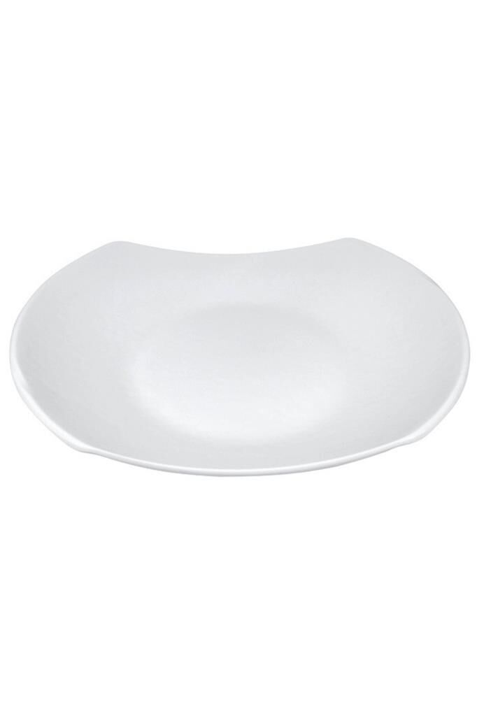 Globy Açık Büfe Melamin Oval Tabak Beyaz 40x32 cm