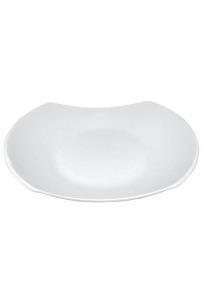 Globy Açık Büfe Melamin Oval Tabak Beyaz 40x32 cm