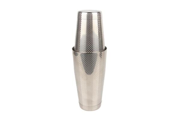 Globy 500 ve 800 ml Boston Shaker Gümüş Gravürlü Tasarım