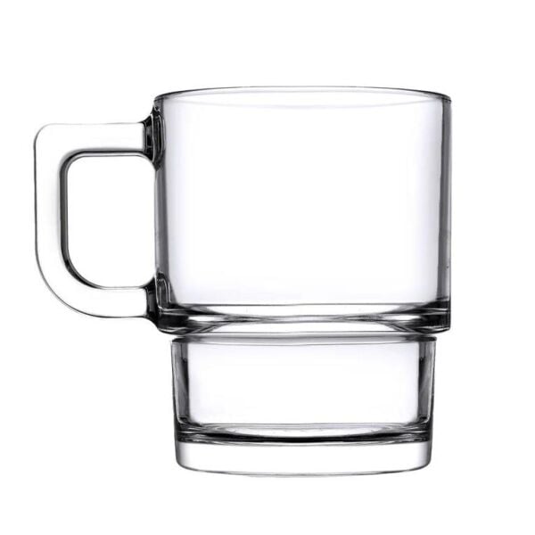 Paşabahçe 55843 Hill Kulplu Fincan - Bardak 320 cc 4'lü