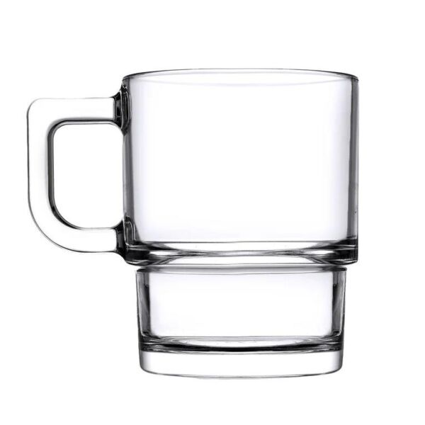 Paşabahçe 55843 Hill Kulplu Fincan - Bardak 320 cc 4'lü