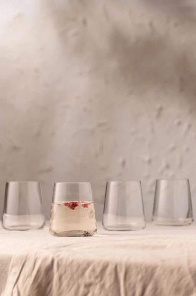 ASKOM 4116 – Şeffaf Ters Konik Cam Bardak (6x9 cm)