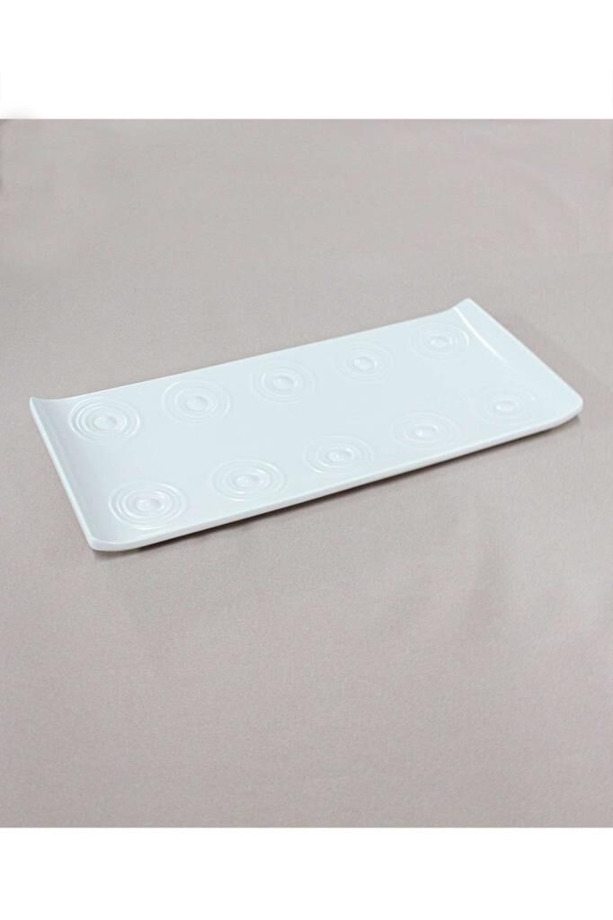 Globy Melamin Dikdörtgen Sunum Tepsi, 35x15 cm