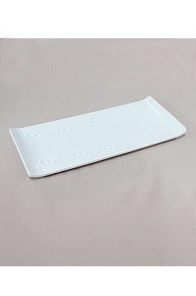 Globy Melamin Dikdörtgen Sunum Tepsi, 35x15 cm