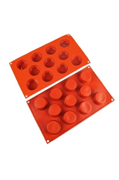 Globy Silikon Yuvarlak Tartolet, Kurabiye Kalıbı 11'li