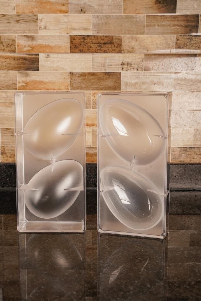 Polikarbon 3D Büyük Paskalya Yumurtası Çikolata Kalıbı 2'li