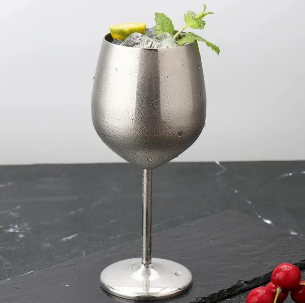 Globy Gümüş Şarap Bardağı 500 ml