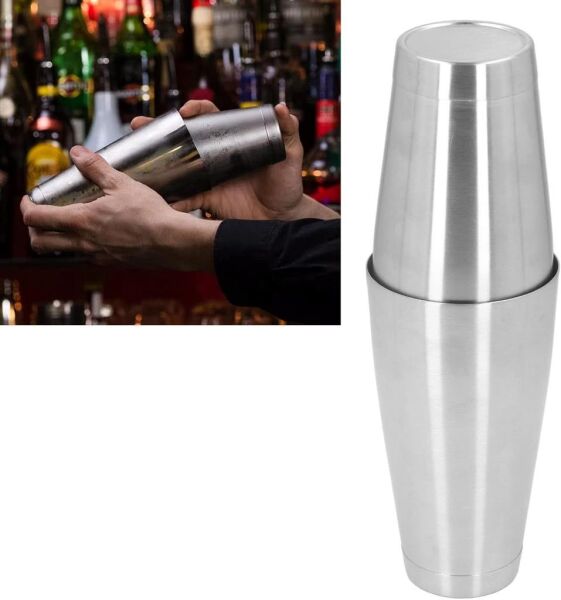 Globy Gümüş 500 & 800 ml Boston Shaker