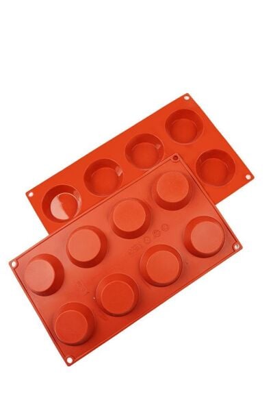 Globy Silikon  Tartolet Kalıbı- Kek Kalıbı 8'li