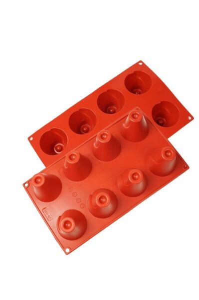 Globy Silikon Volkanik Kek Kalıbı 8'li