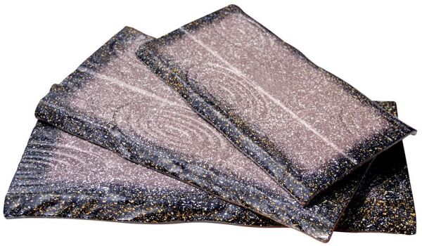 Globy Melamin Granit Mat Açık Büfe Sunum Tabağı – 30,3×16,1×1,5 cm