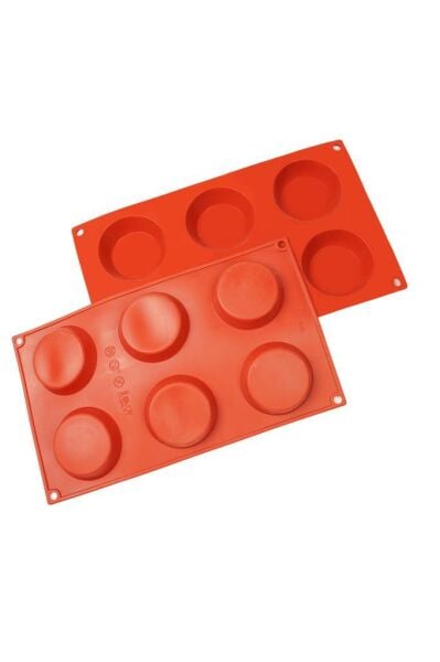Globy Silikon Tartolet Kalıbı - Kek Kalıbı 6'lı