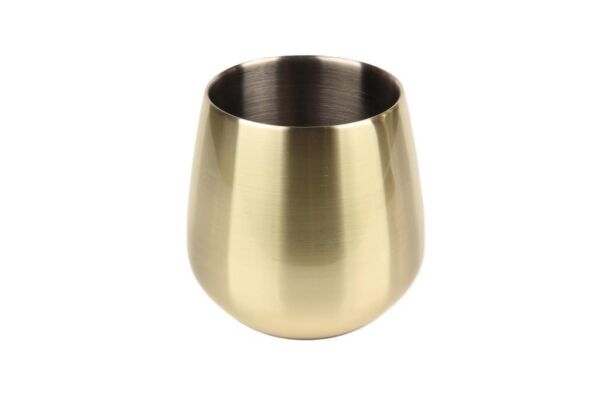 Globy Çift Cidarlı Martini Bardağı Altın 450 ml