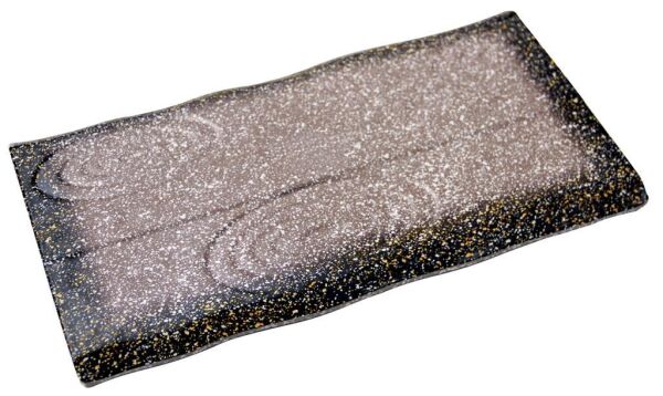 Globy Melamin Granit Mat Açık Büfe Sunum Tabağı – 36×19,7×1,6 cm
